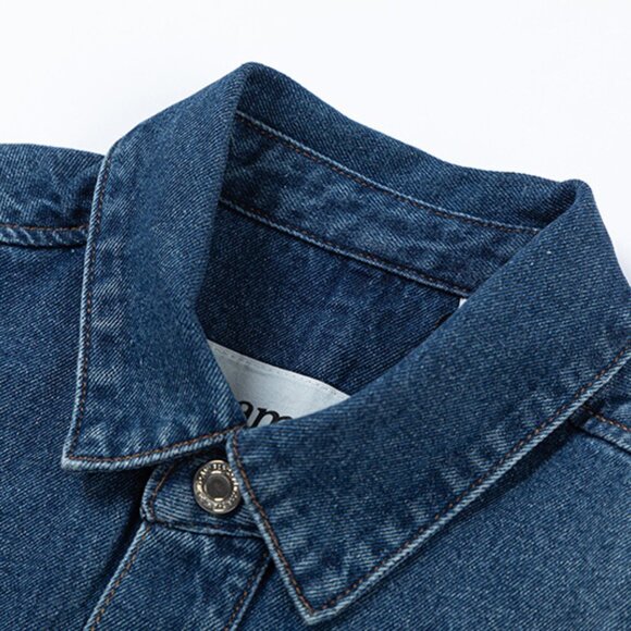 Ami Paris Embossed Heart Denim Jacket - Picture 4 of 9